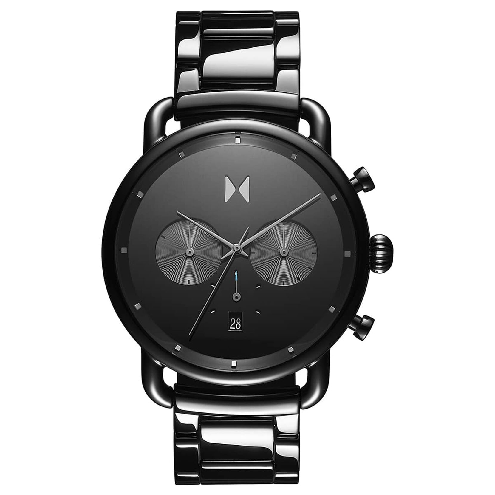 Blacktop Ceramic Men's Watch, 47mm Black