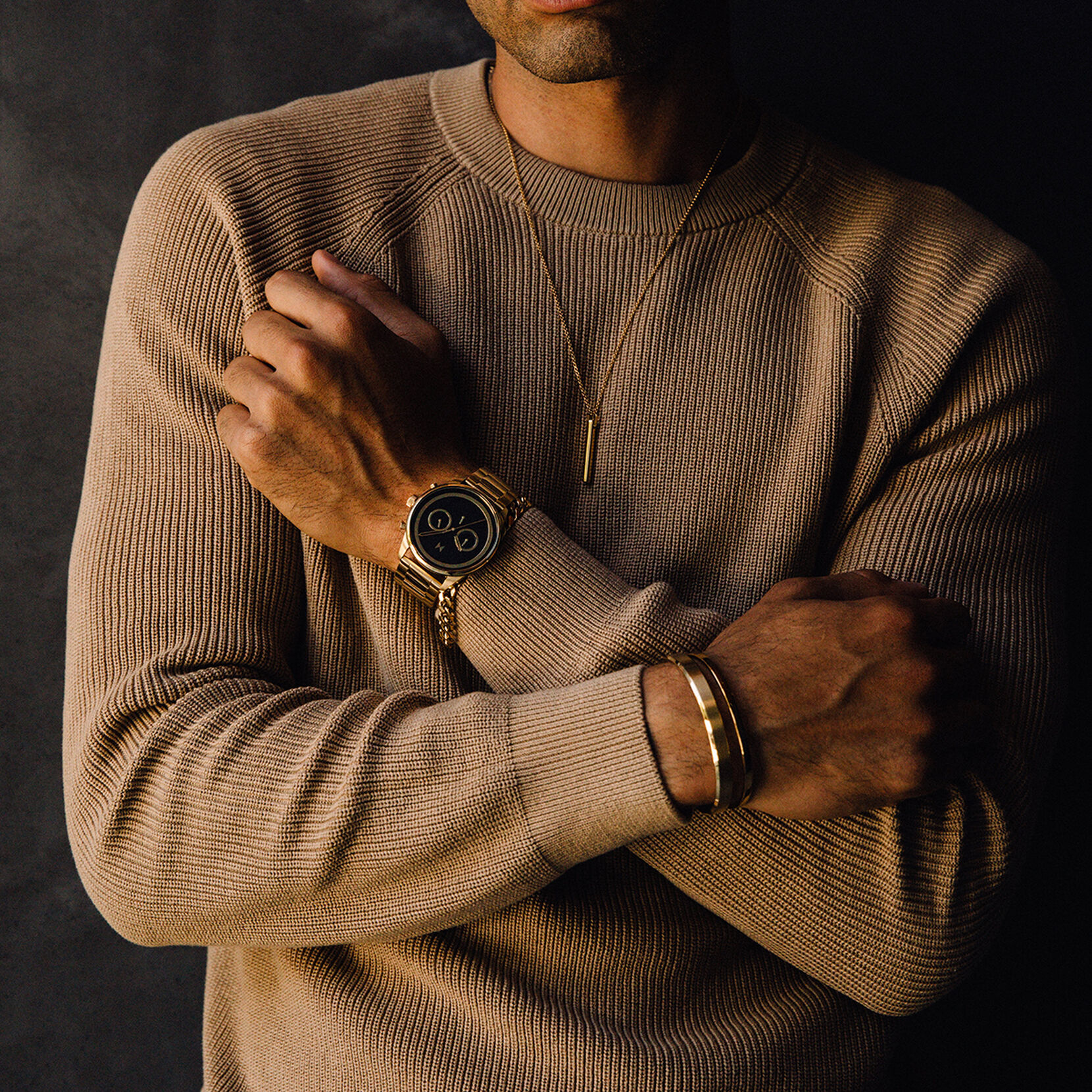 Powerlane Pharaoh Gold Men's Watch, 43mm | 43MM